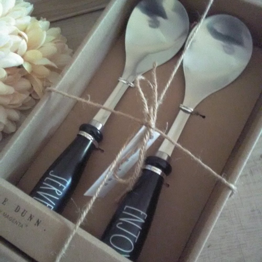 BNIB RAE DUNN Set of 2 Serving Spoons - Picture 1 of 5